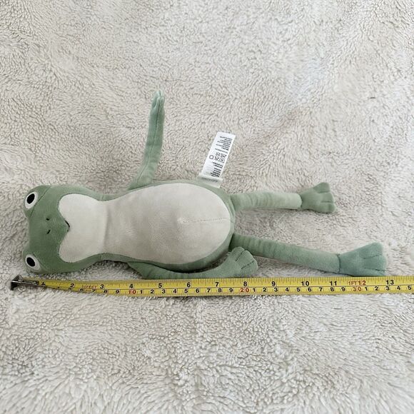 H&M Home Kids Frog Plush Green 13” Stuffed Animal Toy Amphibian Baby - Picture 5 of 5